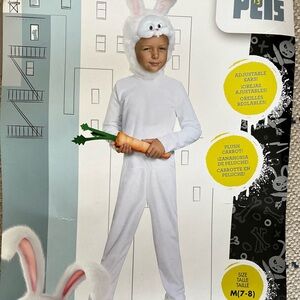 Kids White Bunny Costume with Ears